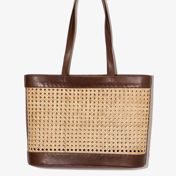 St. Agni Harper rattan-mesh tote bag NWT - Picture 2 of 6